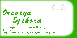 orsolya szikora business card